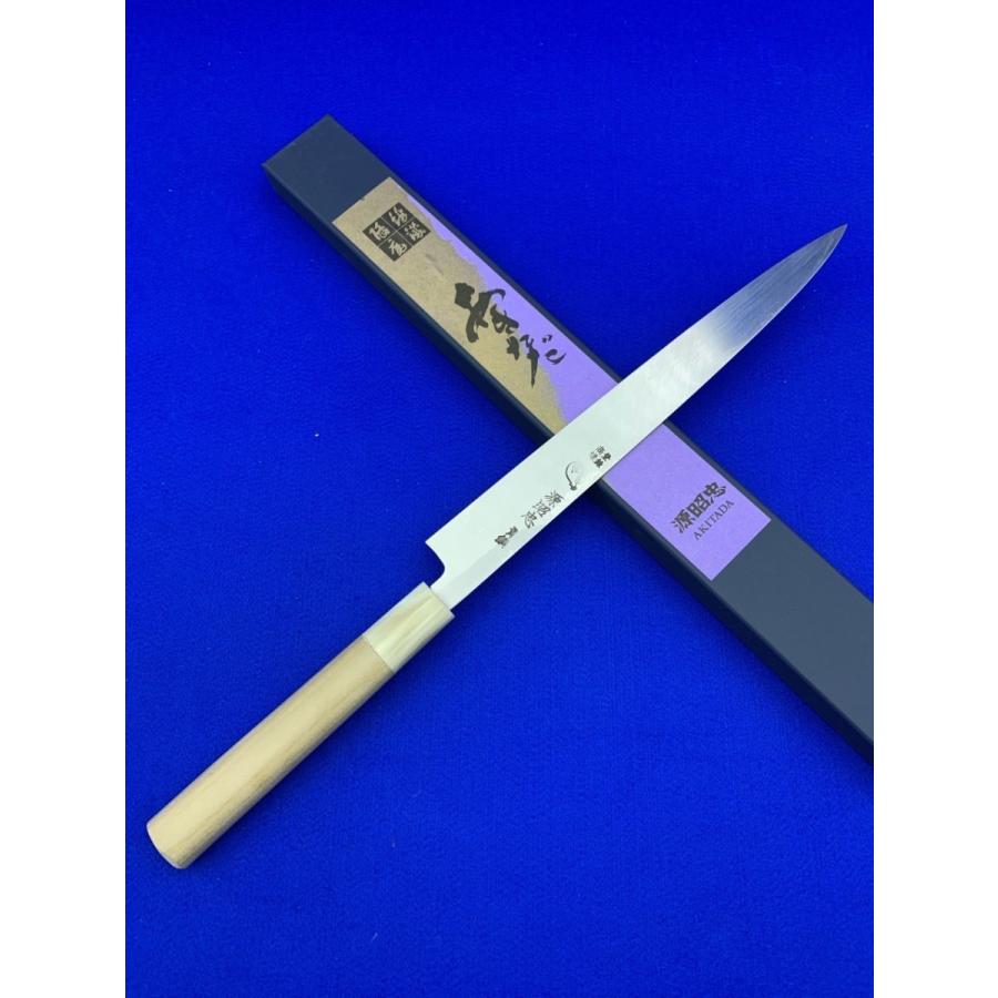 源昭忠 青ニ鋼 ふぐ引き包丁 270mm 河豚引き テッサ包丁 福本作 源昭忠 青ニ鋼 ふぐ引き包丁 270mm 河豚引き テッサ包丁 福本作