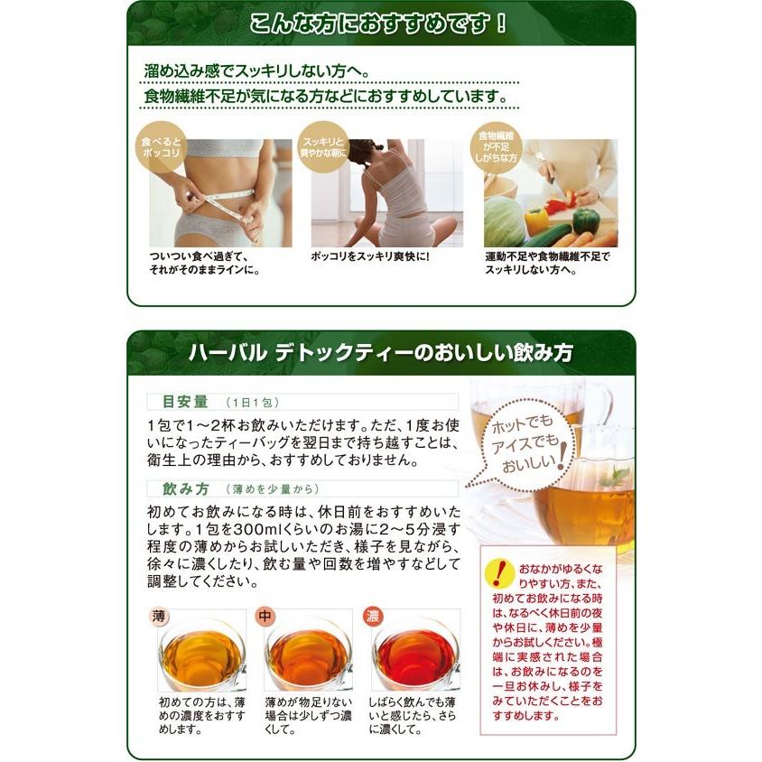 4個セット】ハーバルデトックティー ラズベリーフレーバー 30包×4個