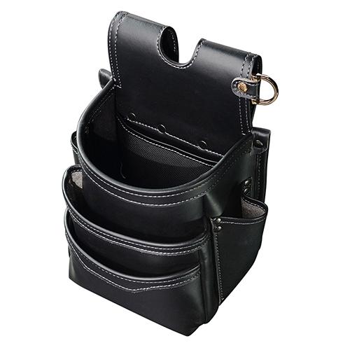 フジ矢 黒金シリーズ 腰袋3段 ツールポーチ AB-23BG フジ矢 腰袋3段(黒金) AB-23BG : プロツールショップとぎやヤフー店