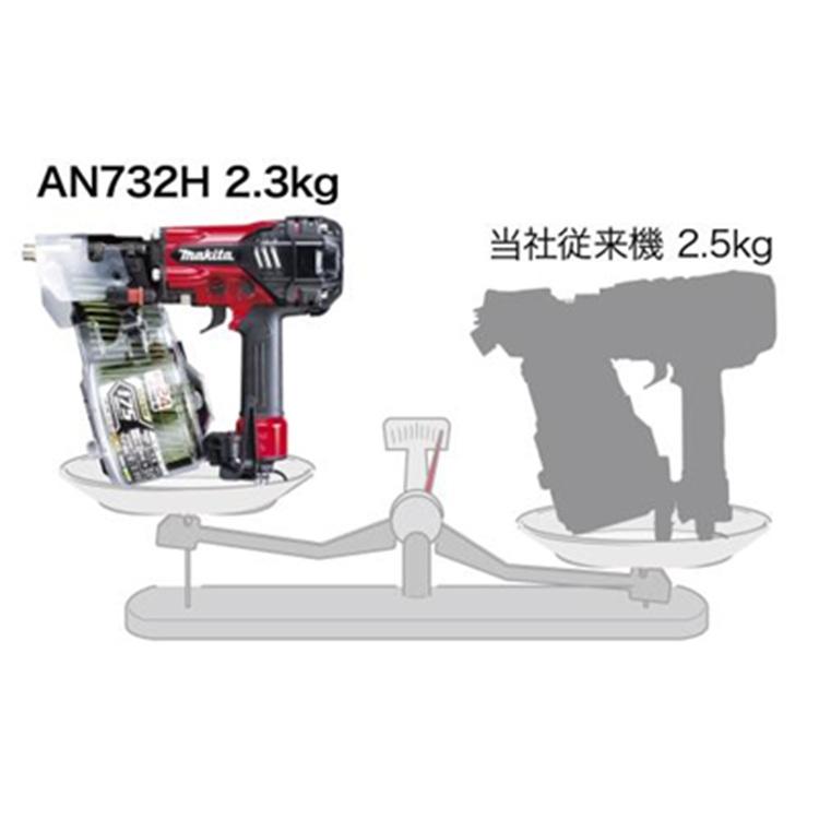マキタ（makita） 75mm高圧釘釘打 AN732H : プロツールショップとぎや