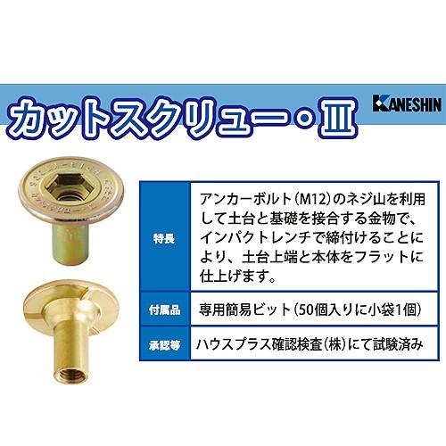 カネシン カットスクリュー3(50個入) : プロツールショップとぎ