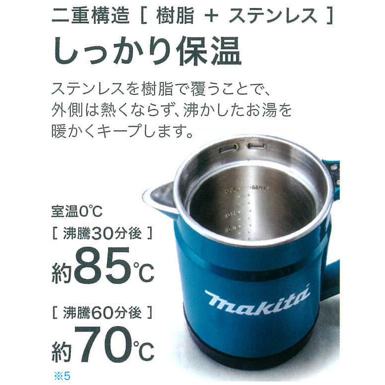 マキタ（makita） 18V充電式ケトル KT360DZ 青 本体のみ : プロツール