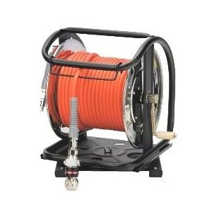 フジマック 高圧用C型ドラム NHDALB-530C(回転台なし) 高圧スムージーホースオートロックスウィングダスターソケット付 内径5ｍｍｘ30ｍ