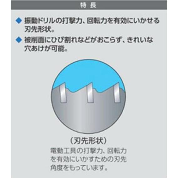 ミヤナガ（MIYANAGA） ポリクリック 乾式振動用コアドリル(Sコア) 65mm