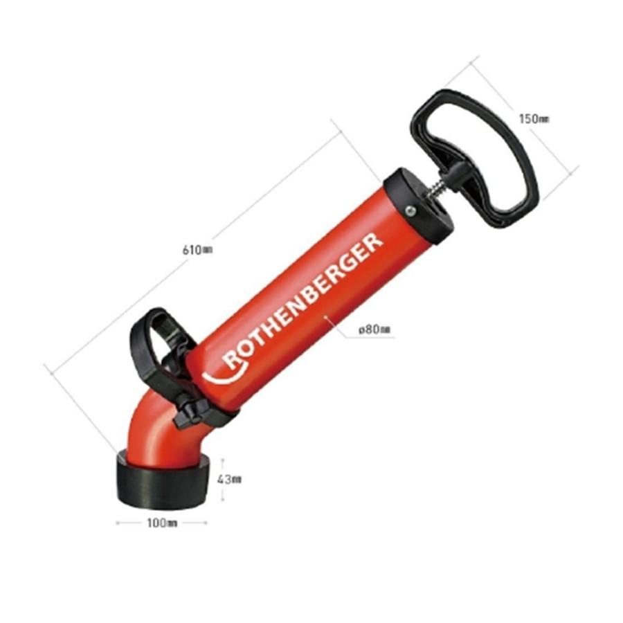 アサダ 排水管清掃機 ローポンプスーパープラス(ケース付) Sセット