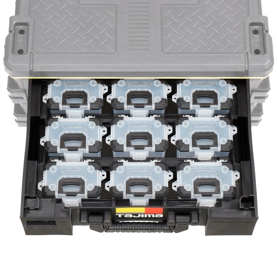 Tajima（タジマ） セフパーツケースSサイズ9個セットトレイ付 TB-PCS9