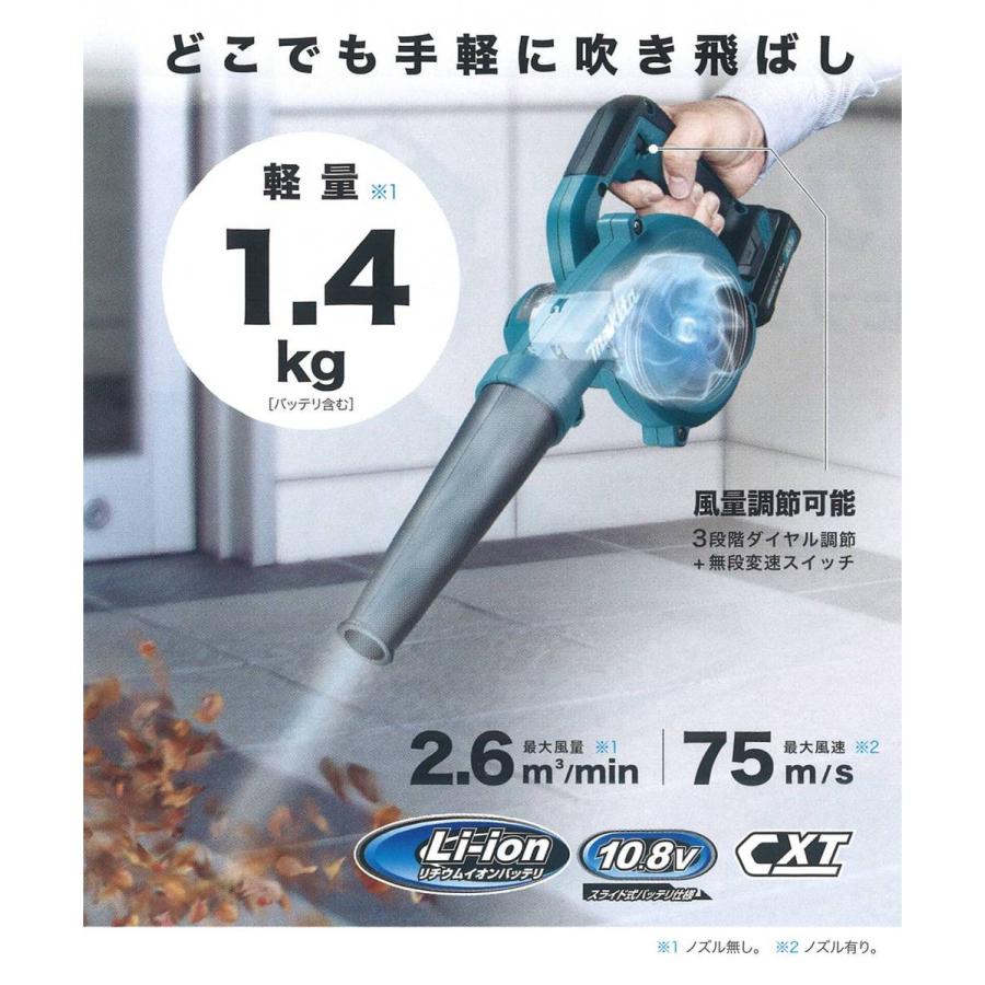マキタ（makita） 10.8V充電式ブロワ UB100DZ 本体のみ : プロツール 