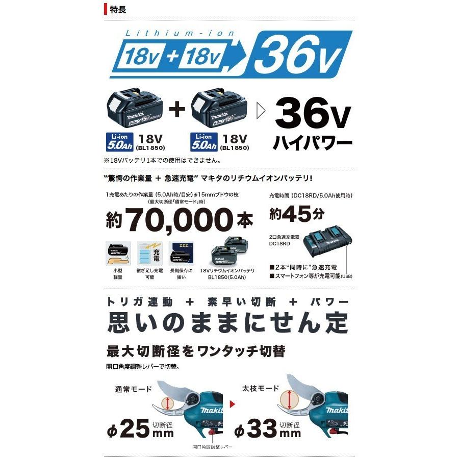 マキタ 18V充電式せん定ハサミ UP361DZ 本体のみの画像