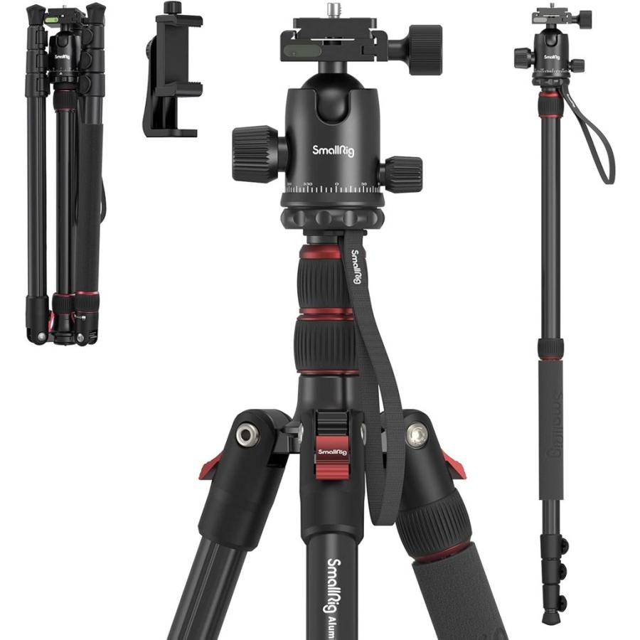 SmallRig CT-10 アルミニウム カメラ用三脚 Aluminum Camera Tripod 3935