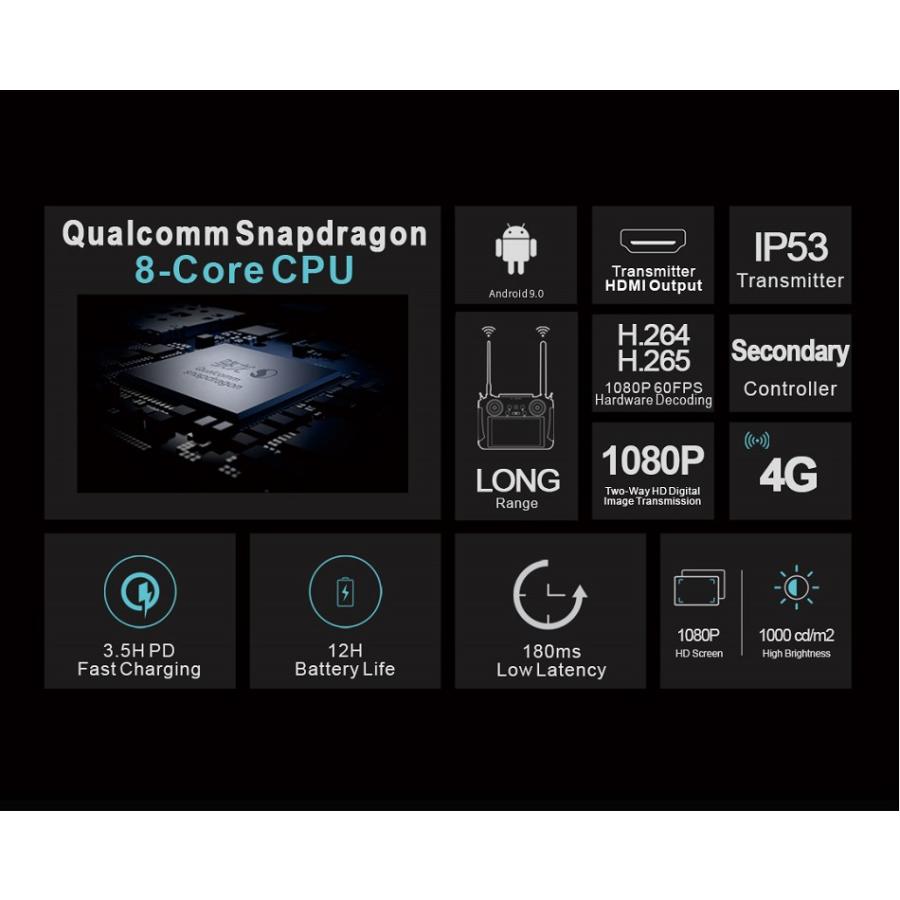 SIYI MK-15E Mini Handheld Smart Controller Enterprise Standard Combo | スマート送信機 スタンダードコンボ SYMK15E 産業ドローン UAV UAS |  | 06