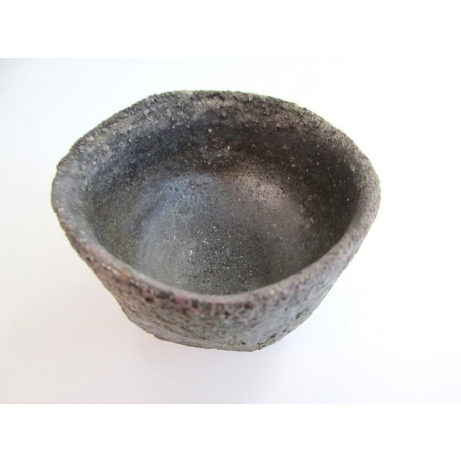 備前焼 井上雅司作 桟切り 木箱入り 変形ぐい飲み ギフト/父の日/敬老