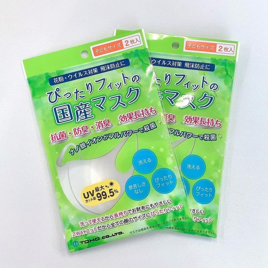 夏マスク 2枚入り 日本製 洗える 蒸れない 抗菌 防臭消臭 UVカット 速