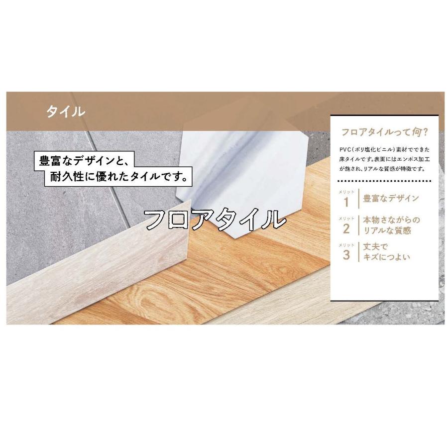 サンゲツ（SANGETSU） 【ケース売】2.5mm厚フロアタイル 4色 152.4