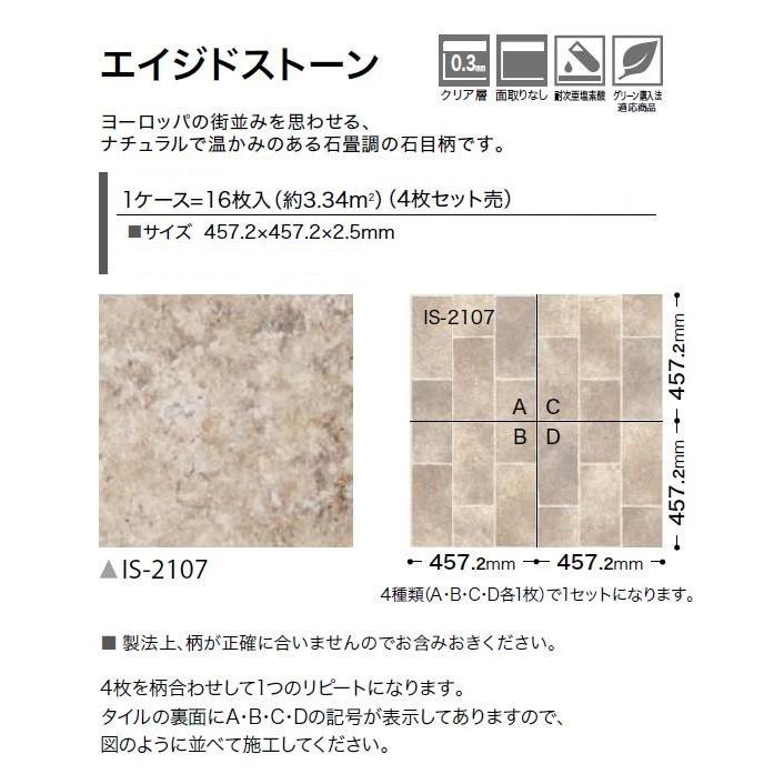 サンゲツ（SANGETSU） 【ケース売】ストーン床材 石目 エイジド