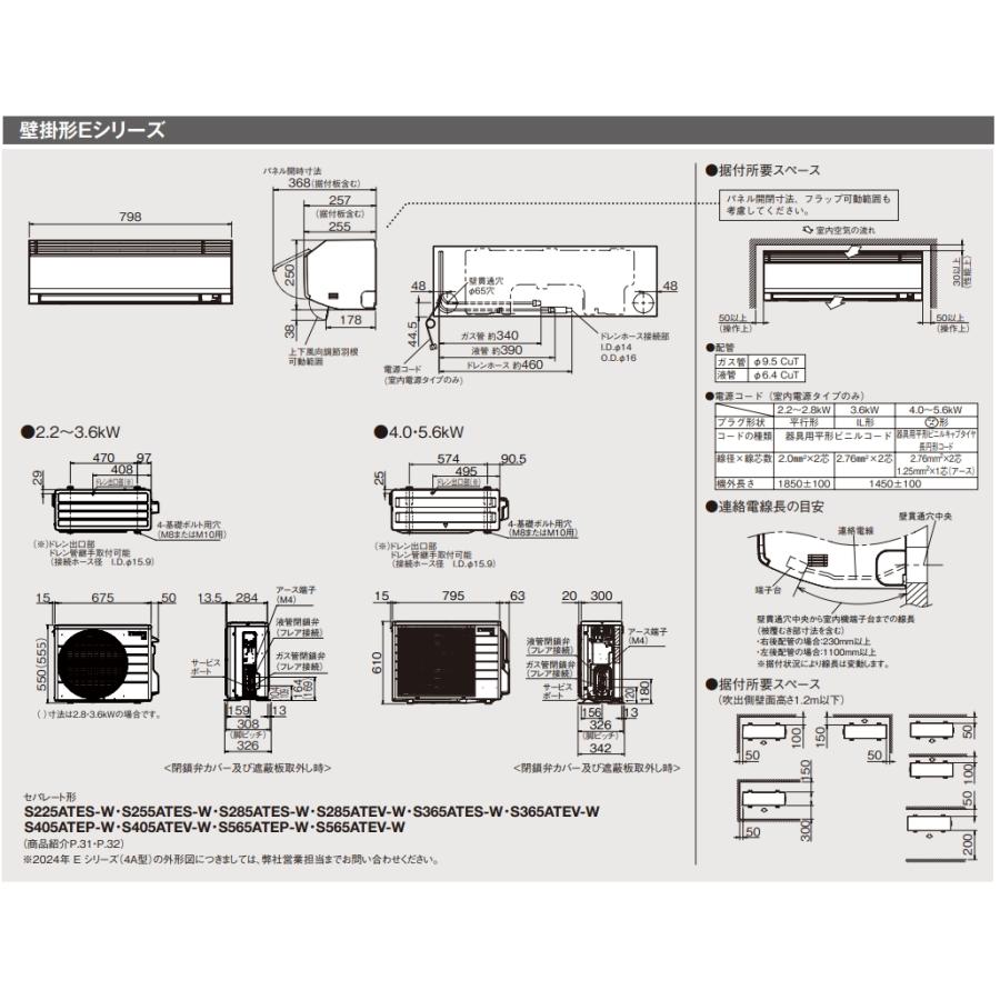 ラスト1台！2025年新品ダイキンS225ATES-Wリモコン台座付き ダイキン 【在庫有】S225ATES-W Eシリーズ ルームエアコン『2025