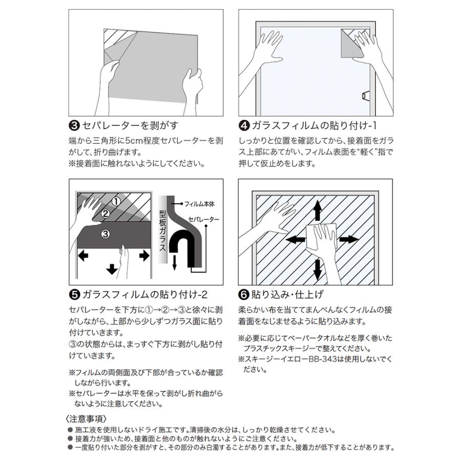X-3』製造元 旭硝子（株） 遮熱フイルム ガラスフイルム 飛散