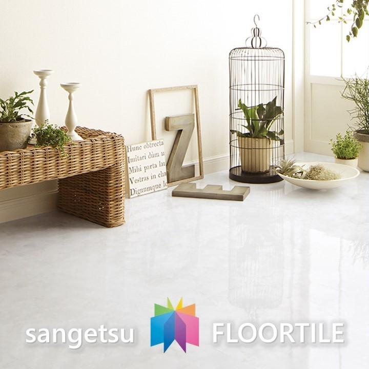 フロアタイル 大理石 ホワイトオニックス 80枚 サンゲツ（SANGETSU） 【ケース売】ストーン床材 石目 オニックス