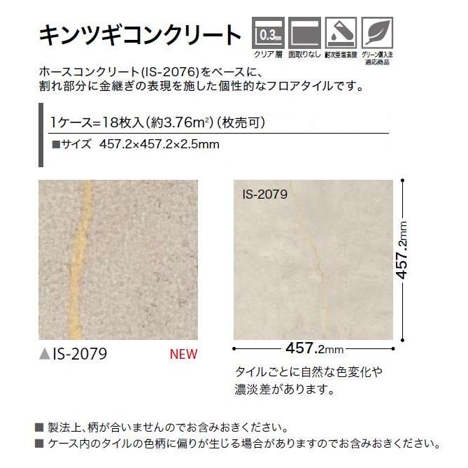 サンゲツ 【ケース売】ストーン床材 石目 キンツギコンクリート