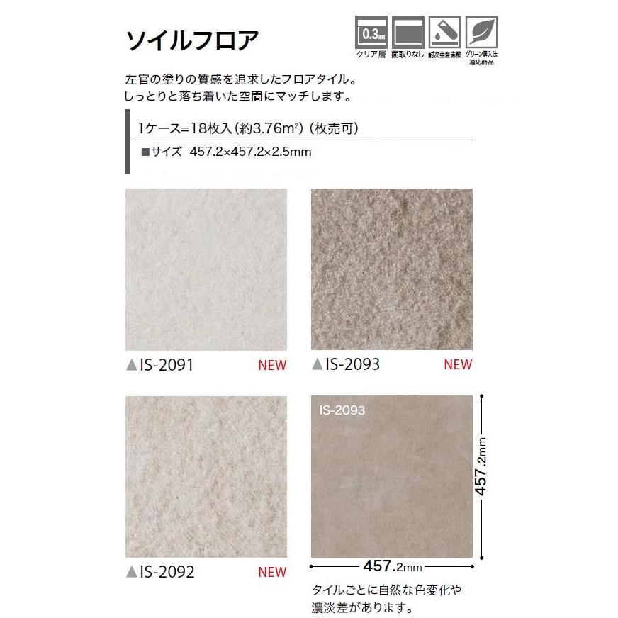 サンゲツ 【ケース売】ストーン床材 石目 ソイルフロア 457.2