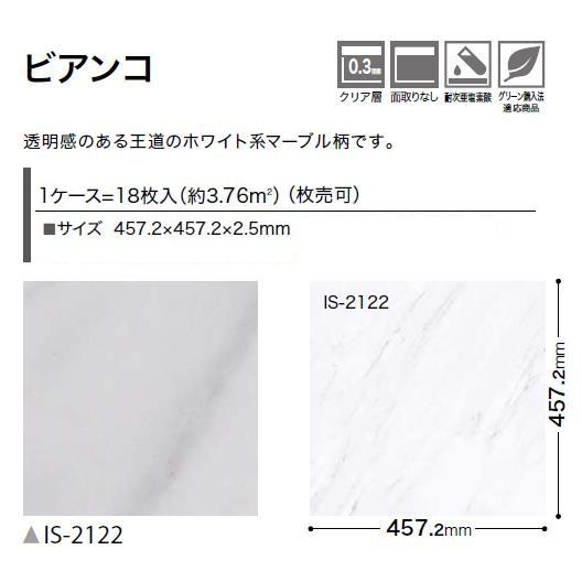 サンゲツ（SANGETSU） 【枚売】ストーン床材 石目 ビアンコ 457.2