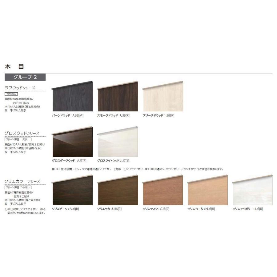 シエラ 【ポイント2倍】壁付I型 開き扉プラン 間口195cm奥行60cm グループ2 ウォールユニット無 食洗機無 リクシル シエラS ...