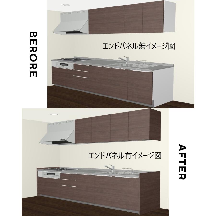 シエラ 壁付I型 開き扉プラン 間口255cm 奥行65cm高さ・扉色選択 シエラ 壁付I型 開き扉プラン 間口255cm 奥行65cm高さ・扉色選択