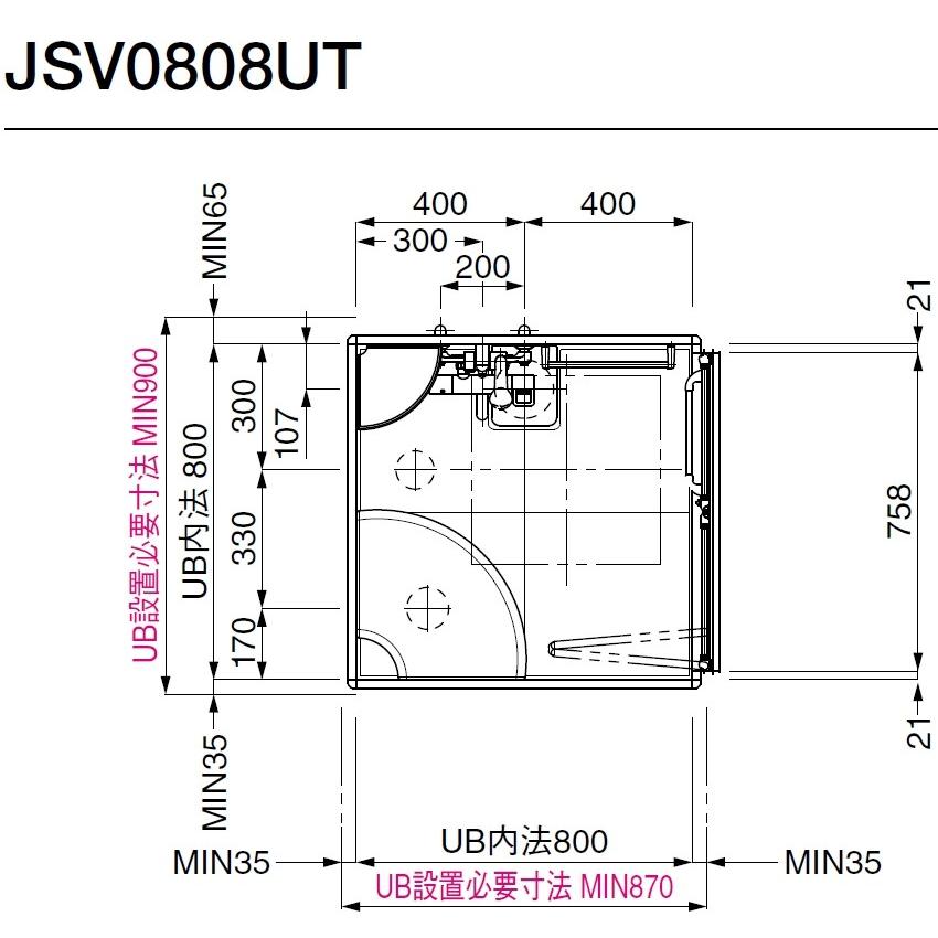 TOTO TOTOシャワールームJSV0808Tセット仕様 壁選択可能タイプ TOTO TOTOシャワールームJSV0808Tセット仕様 壁選択可能タイプ