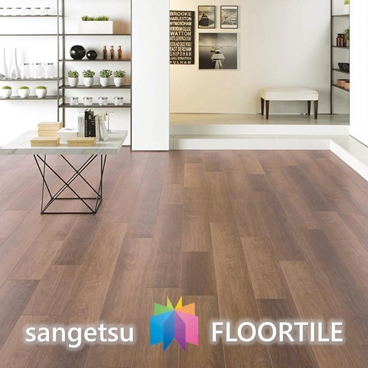 サンゲツ 【ケース売】ウッド床材 木目 ブラックウォルナット WD1053  