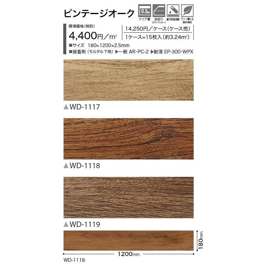 サンゲツ（SANGETSU） 【ケース売】ウッド床材 木目 ビンテージオーク 