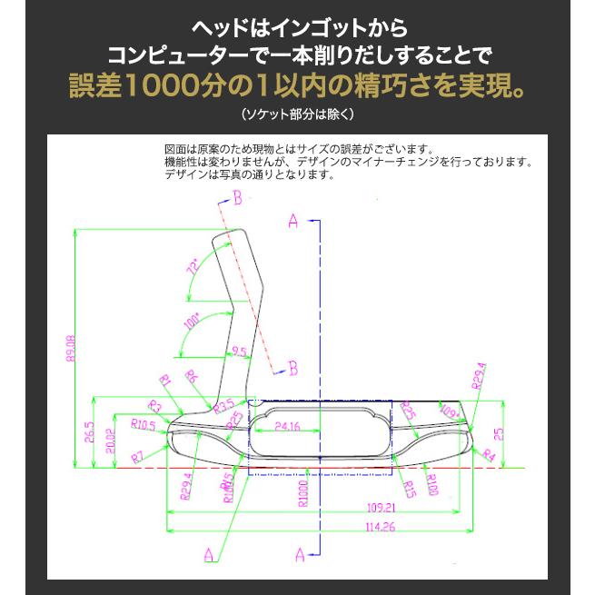 東邦ゴルフ 左利き用 スピンコントロール 軟鉄削出しパター 東邦ゴルフ 左利き用 スピンコントロール 軟鉄削出しパター