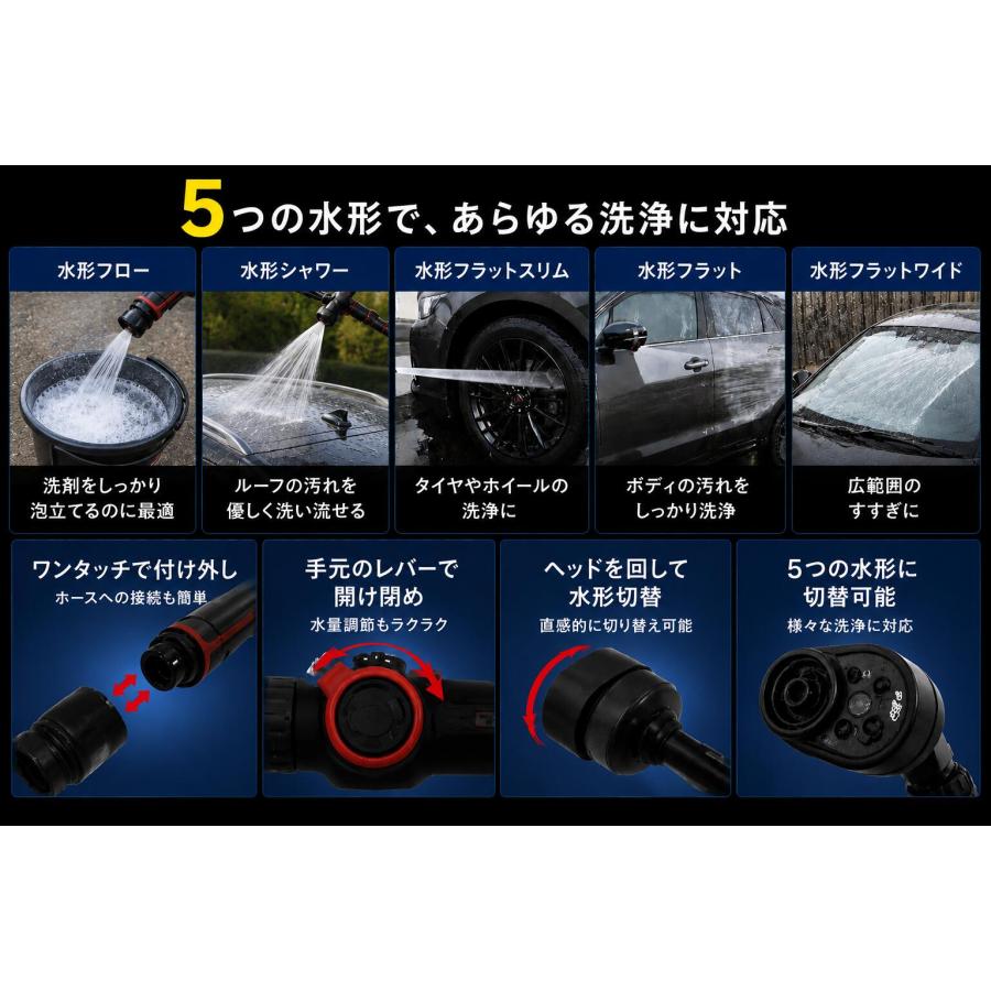 コメリ CRUZARD (クルザード) 洗車用 ノズル ジェットパワーフロー