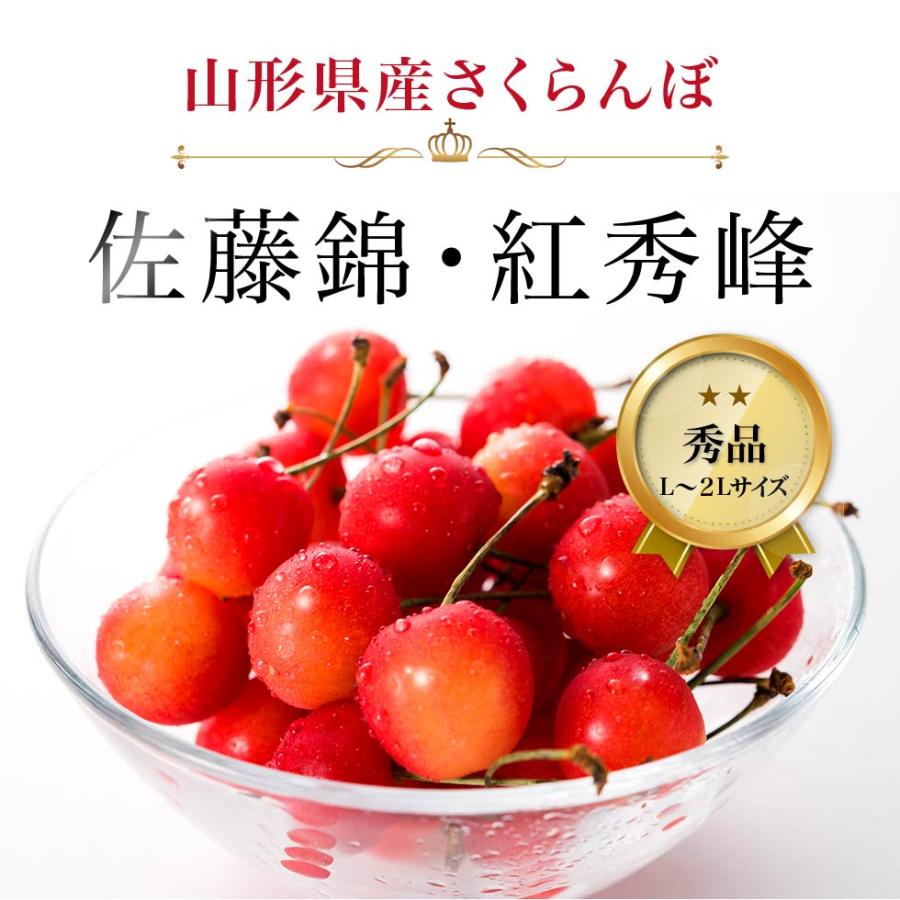 食品 紅秀峰 350gと 佐藤錦 350セット