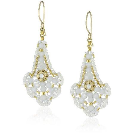 ガラス クリスタル ドロップイヤリング デルタ クォーツ オパライト Ases 売れ筋の人気商品miguel レディースアクセサリー 保障できる Josefernandococina Com