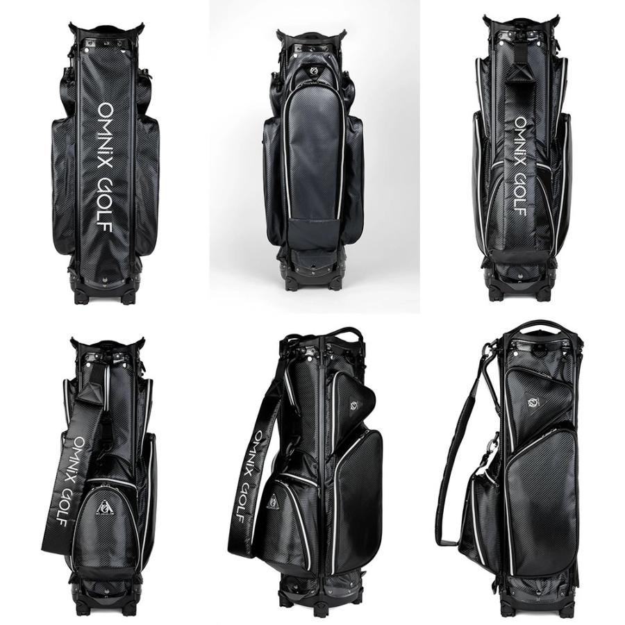 OMNiX GOLF/オムニクスゴルフ Carbon Black 軽量キャディバッグ OMNiX GOLF/オムニクスゴルフ Carbon Black 軽量キャディバッグ