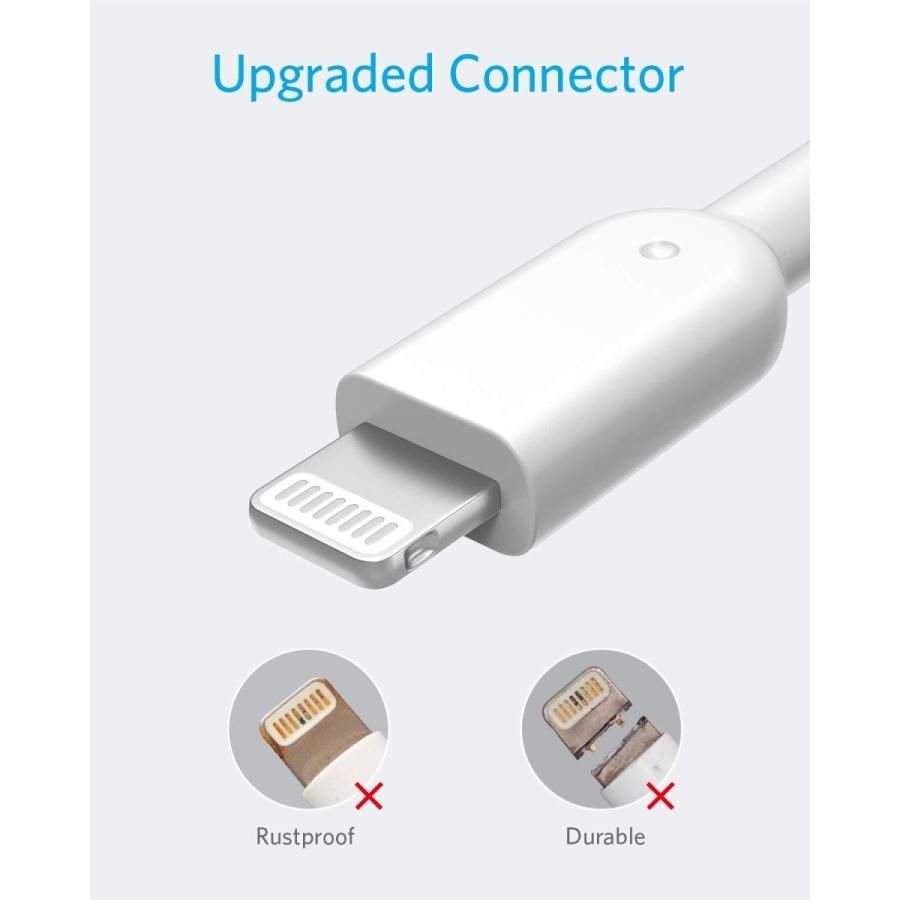 Anker iPhone充電ケーブル PowerLine II ライトニングケーブル MFi認証 超高耐久 iPhone 13 / 13 Pro / 12 / SE(第2世代) / iPad 各種対応 (1.8m ホワイト)|tohoo|02