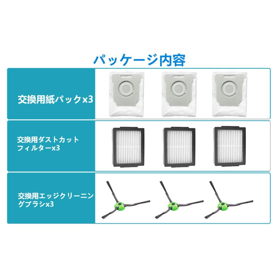 ルンバ e5 i7 i3 j7 i3+ i2 i7+ シリーズ用 消耗品 9点セット ロボット