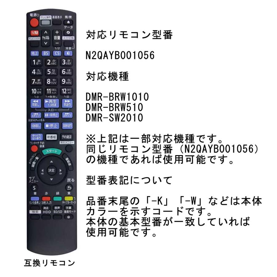 新品リモコン　2番組録画　パナソニック　BDレコーダー　DMR-BRW510 DMR-BRW510」の人気商品一覧 | 安い商品を通販サイトから探す - 価格.com