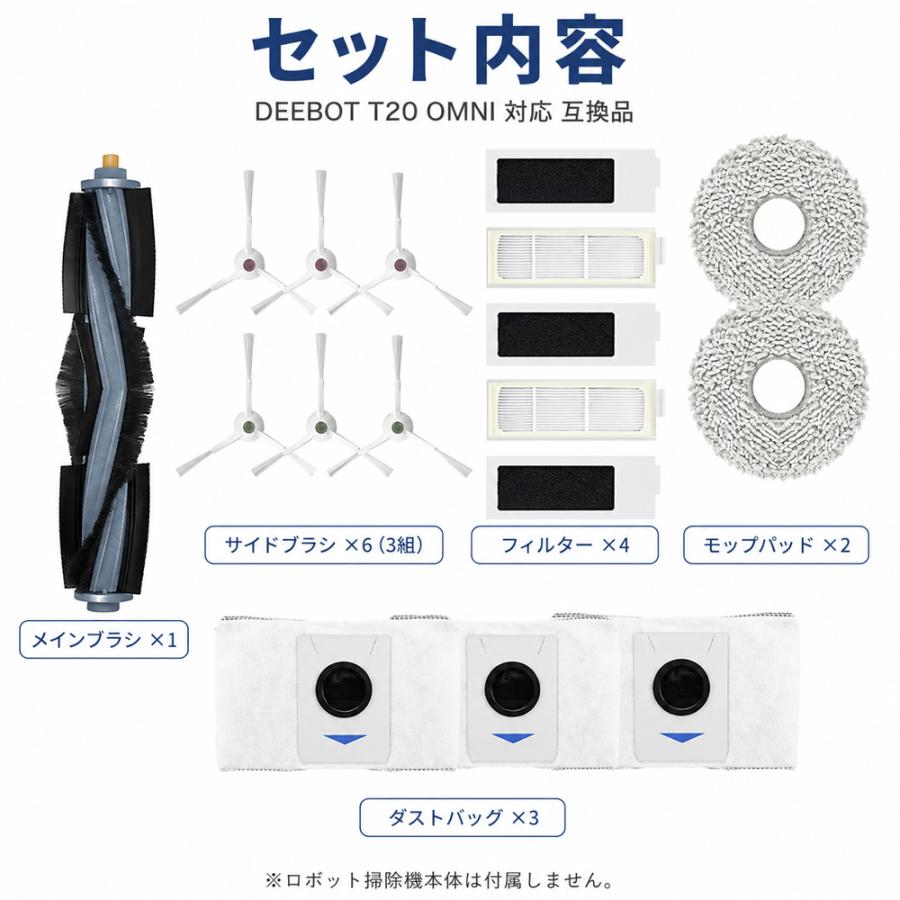 ECOVACS（エコバックス） エコバックス用 DEEBOT T20 OMNI対応 交換