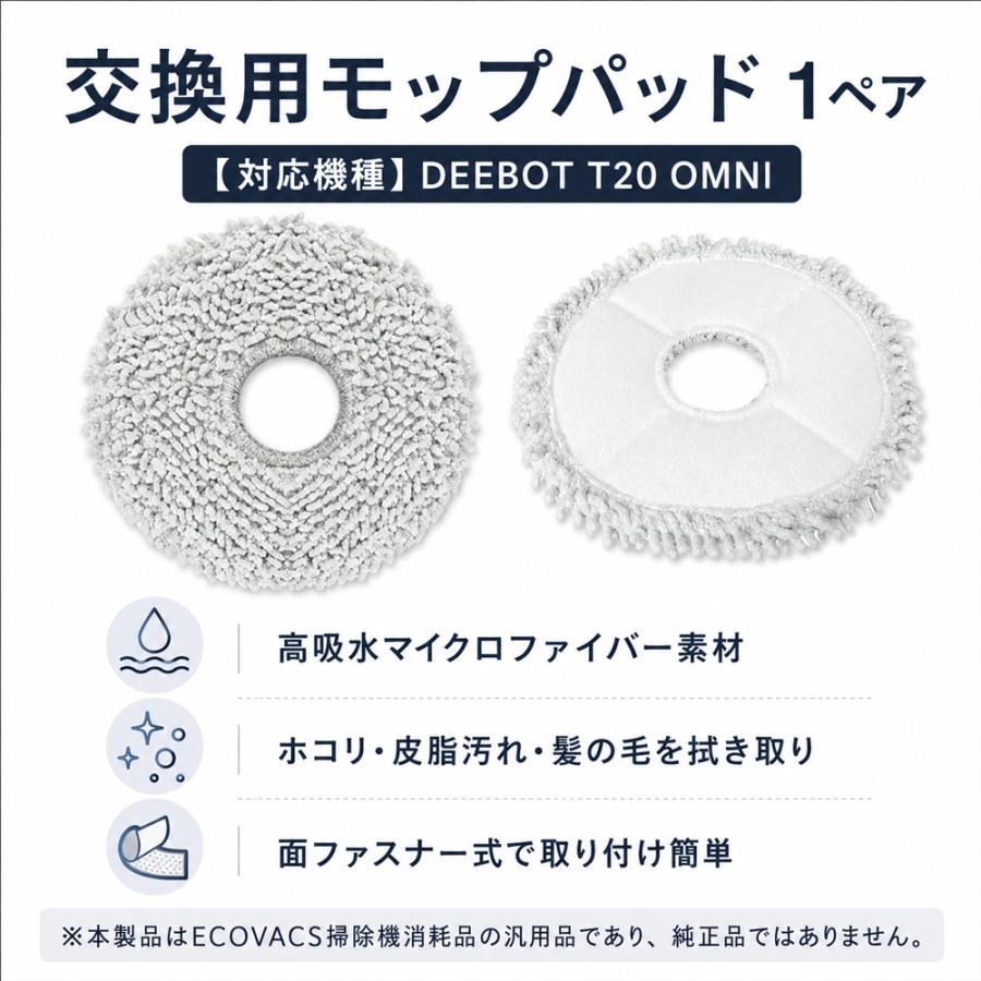 ECOVACS（エコバックス） エコバックス用 DEEBOT T20 OMNI対応 交換