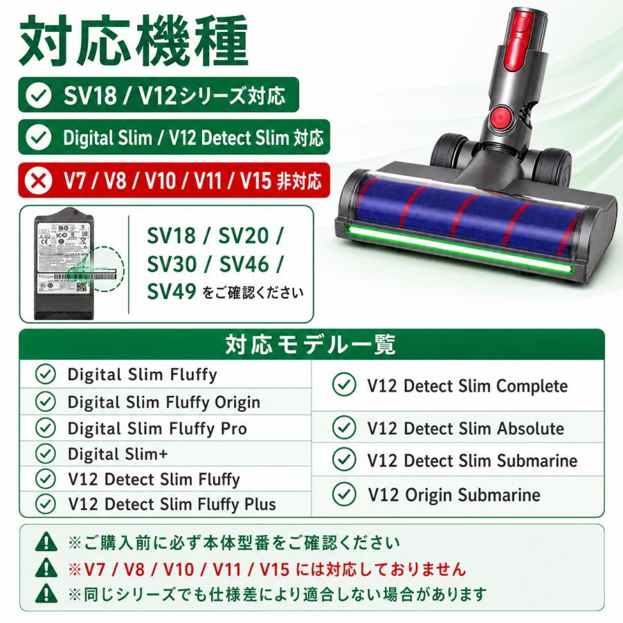 Dyson（ダイソン） ダイソン対応 SV18 SV20 SV30 SV46 V12 Digital
