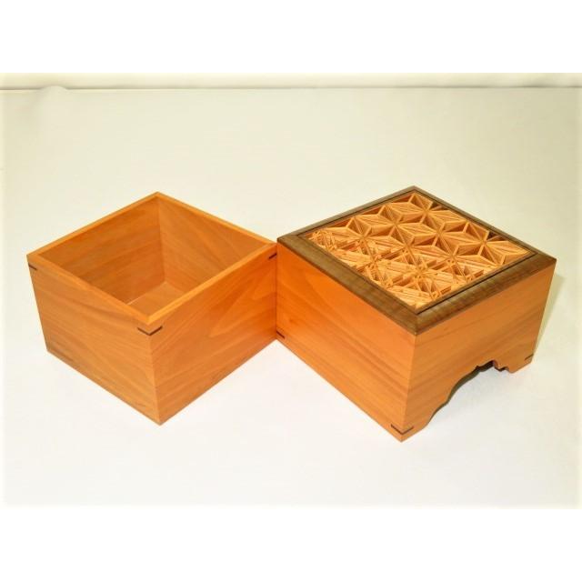 将棋駒箱 大橋利一作銘入本桂創作組子将棋駒箱/新品オリジナル箱付