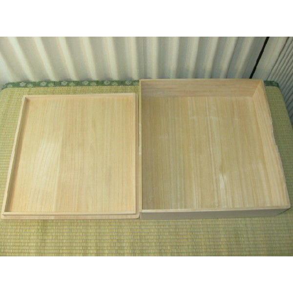 碁盤用/トウシンオリジナル八方総銀杏面桐製献上箱（卓上盤総箱）/受注