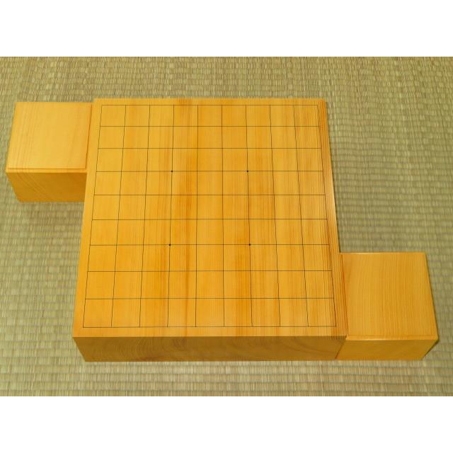将棋盤/本榧天地柾目一枚物三寸四分卓上将棋盤/