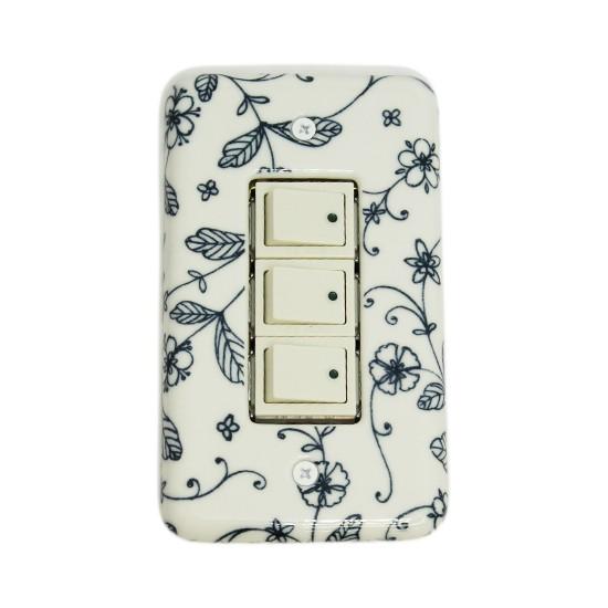 スイッチプレート おしゃれ 陶器 唐草3穴 といれたす Yahooショッピング店 通販 Yahoo ショッピング