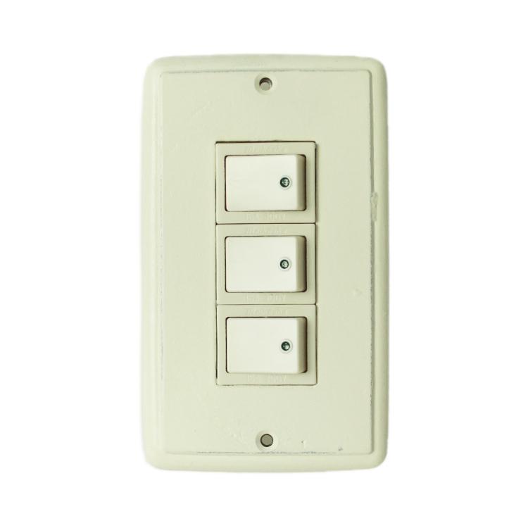 スイッチプレート おしゃれ 新生活 アイアン風 Sp138wh 真鍮 3穴