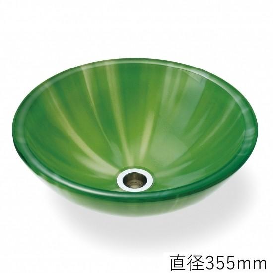 トイレ手洗い器 ガーデンパン ショッピング店のトイレ手洗い器 おしゃれ ガラス 洗面ボウル グリーン