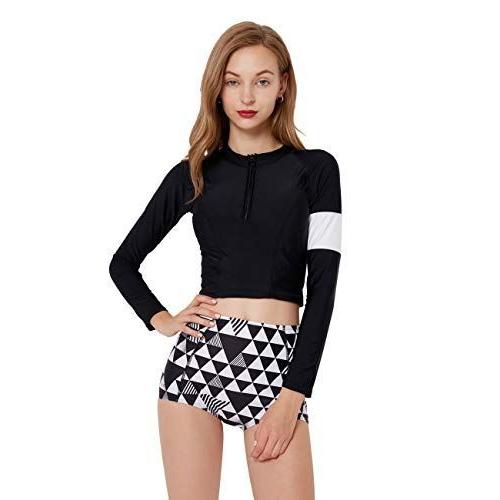 ブリスクスリー Briskthree フィットネス水着 レディース タンキニ セパレーツ ビキニ ラッシュガード 水泳 競泳水着 可愛い 福袋