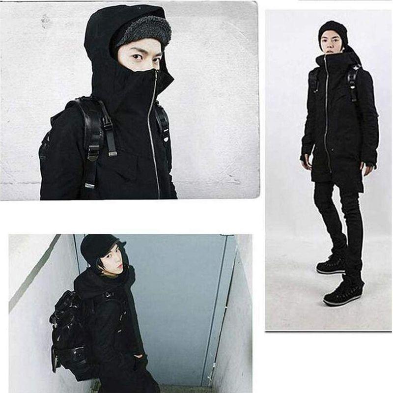 高価値 モッズコート メンズ 秋冬コーデ M カーキ カジュアルロング丈 無地 フード付き メンズコート ミリタリー系 ロングコート その他トップス