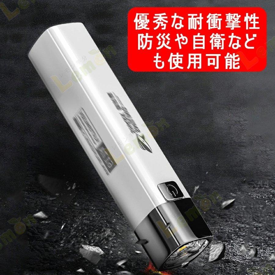 led懐中電灯 小型 強力 超高輝度 ledライト USB充電式 18650リチウム ハンディライト ミニSOS点滅 防水 防災 地震 停電対策 携帯に充電が可能｜toivo-shop｜18