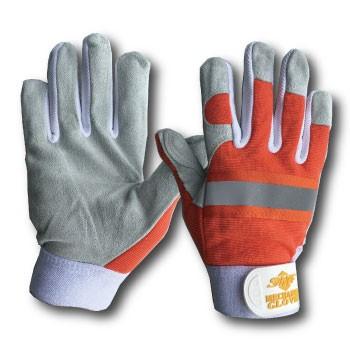 メカニックグローブ MEC-3117CS/RE/W 牛床革 スパンデックス : SNT 新